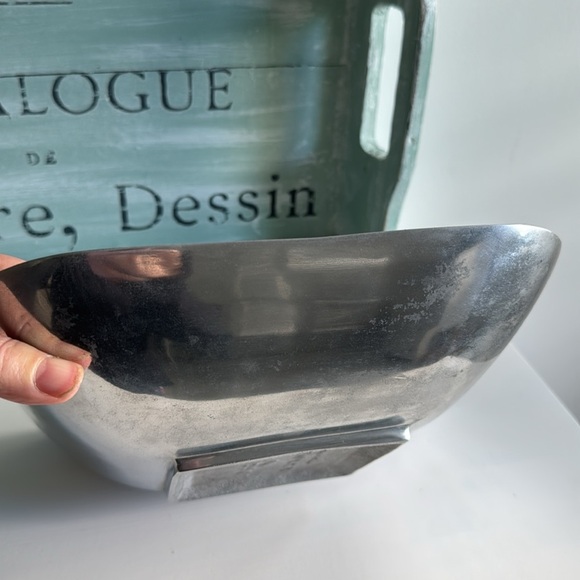 Joseph Abboud Made in India Square Decorative MCM Accent Bowl - Picture 3 of 7